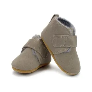 Zutano Leather Furry Lined Baby Shoe