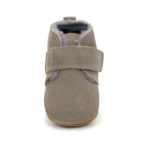 Zutano Leather Furry Lined Baby Shoe