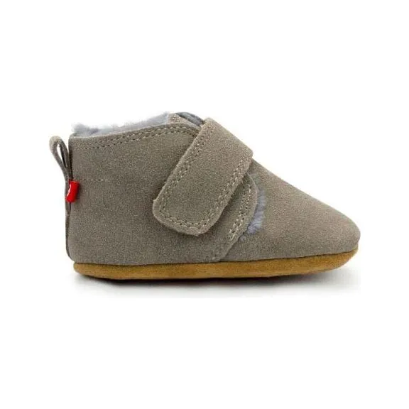 Zutano Leather Furry Lined Baby Shoe